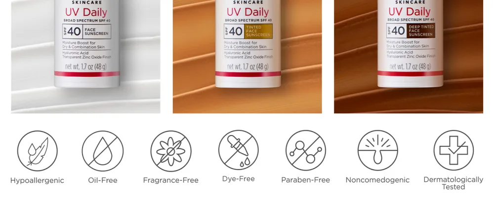 EltaMD UV Daily SPF 40 Face Sunscreen Moisturizer with Zinc Oxide Daily Face Moisturizer with SPF Sunscreen 1.7 oz Pump 1.7 Ounce (2 Pack) - UV Daily