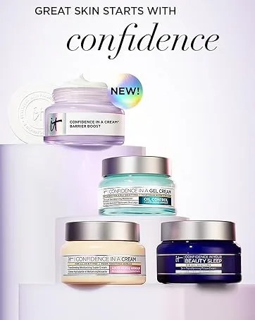 IT Cosmetics CC+ Cream Illumination with SPF 50+ Radiant Full Coverage Foundation (Medium Tan - 1.08 fl oz) & Bye Bye Undereye Concealer Anti-Aging Makeup (25.0 Medium Natural - 0.4 fl oz) - confidence cream moisturizer