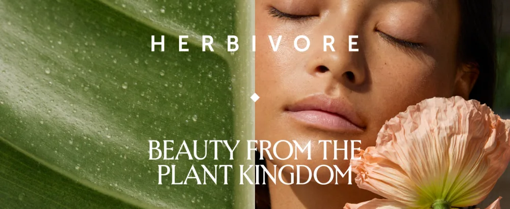 HERBIVORE Rainbow Minis Set - (Serums + Oils Best Sellers Collection) Plant-based Vegan Cruelty-free - brand banner