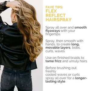 fave4 hair Workable Wear Hairspray  Shaping Spray with Medium Hold for Styling & Teasing  10 oz - flex ref