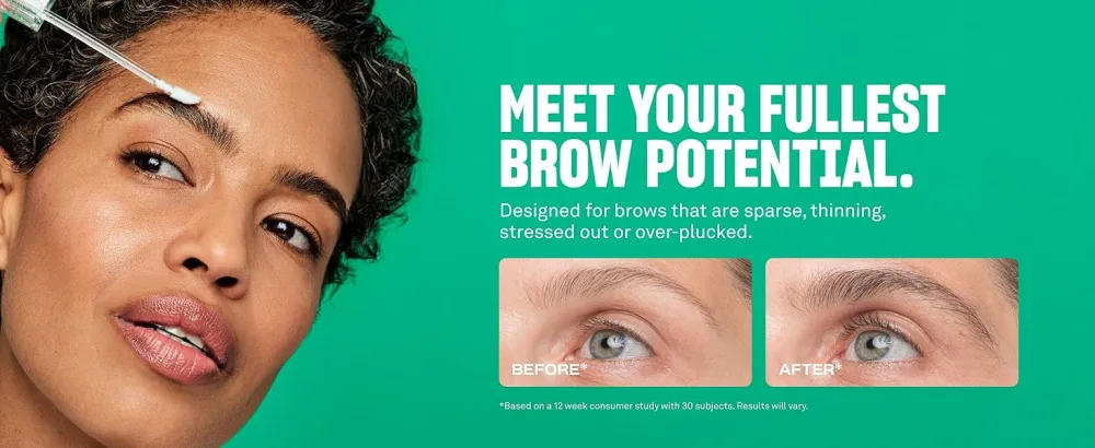 Babe Original Eyebrow Serum For Thicker Brows - Brow Serum with Castor Oil Biotin Repairing Amino Acids 0.03 Fl Oz (Pack of 1) - Brow Serum