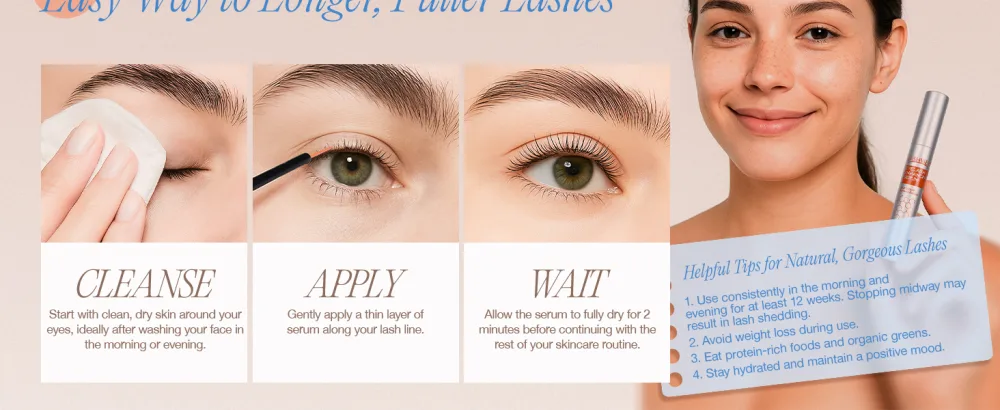 LASHVIEW Eyelash Growth Serum (0.17fl.oz / 5ml) - RECOMBINANT HUMANIZED COLLAGEN Premium Lash Enhancer for Longer Safe & Effective Formula for Visible Results in 3 Weeks - High-end eyelash growth serum