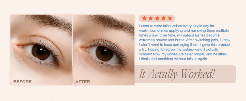 LASHVIEW Eyelash Growth Serum (0.17fl.oz / 5ml) - RECOMBINANT HUMANIZED COLLAGEN Premium Lash Enhancer for Longer Safe & Effective Formula for Visible Results in 3 Weeks - High-end eyelash growth serum
