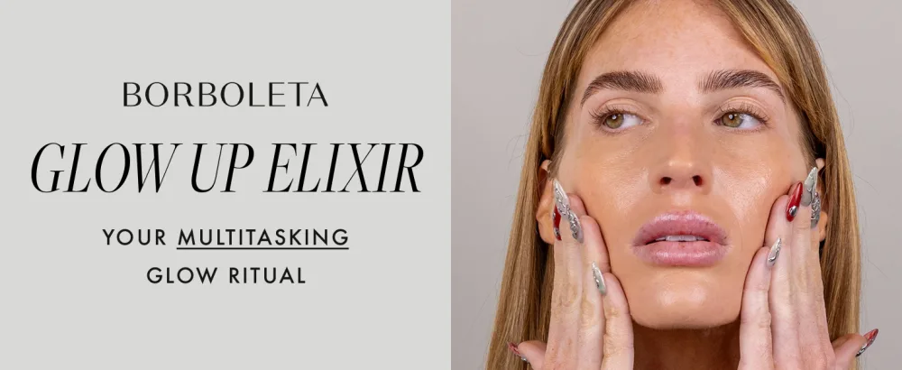 Borboleta Glow Up Elixir - An Antioxidant Rich Brow and Lash Oil to Hydrate and Nourish Skin Lashes and Brows - Borboleta Glow Up Elixir