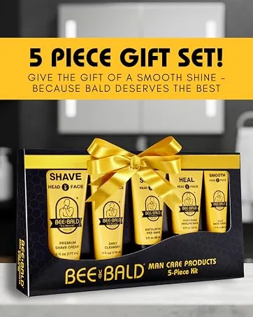 Bee Bald 3-Pack with SMOOTH PLUS Daily Moisturizer with SPF 30 HEAL Post-Shave Healing Balm and SHAVE Premium Shaving Cream - product information 13