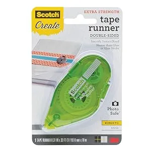 Scotch Tape Runner Extra Strength  .31 in x 11 yd (055-ES-CFT)   Green - product information 1
