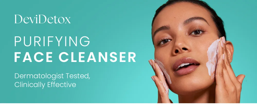 Prakti DeviDetox Purifying Face Cleanser Gently Cleanses & Nourishes Skin Hydrating & Non-Stripping with Ashwagandha 4 fl oz - DeviDetox Purifying Face Cleanser