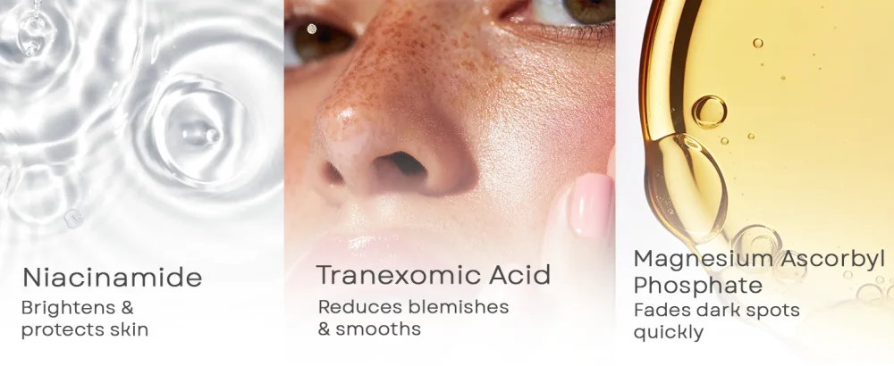 Clear Essence Skin Lightening Serum 1.7oz Brightening Vitamin C for Face Dark Spot Remover Anti Aging Hyperpigmentation & Acne Scar Correcting Serum - Platinum Hydroquinone