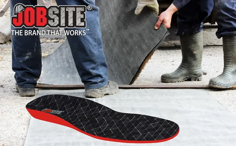 JobSite Heavy Duty Boot Support Insole - Large Men 11-12 1/2  Women 12+ - boot Insole