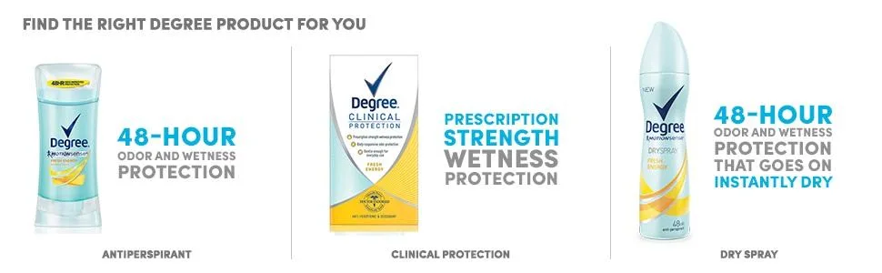DEGREE Women Antiperspirant Deodorant Dry Spray  Fresh Energy  3.8 Ounce - product information 4