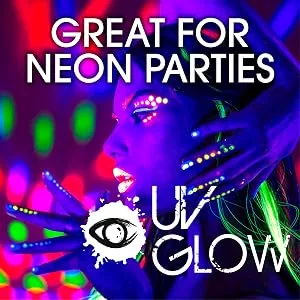 Uv Glow Blacklight Face and Body Paint 0.34oz - Set of 8 Tubes - Neon Fluorescent (All Colours) - UV Glow