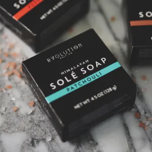 Evolution Salt - Himalayan Sole Bath Soap Unscented  4.5 oz - Evolution Salt Co Bath Soap