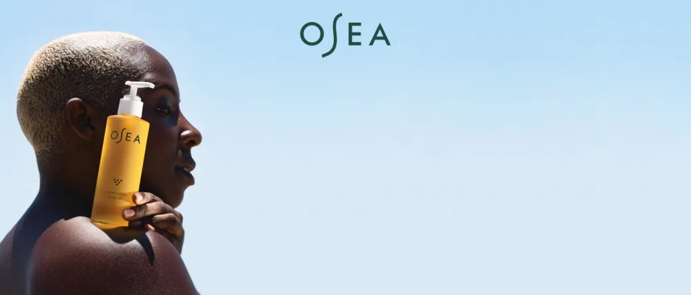 OSEA Undaria Algae Body Wash - pH Balanced - Hydrating & Moisturizing Citrus Scented Cleanser - Clean Vegan Non-Toxic Skincare - 8oz - Brand Story Background