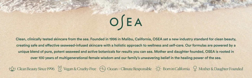 OSEA Undaria Algae Body Wash - pH Balanced - Hydrating & Moisturizing Citrus Scented Cleanser - Clean Vegan Non-Toxic Skincare - 8oz - O+C Responsible