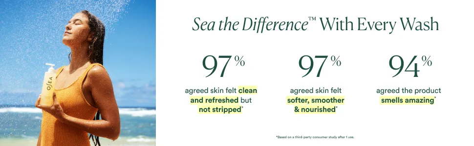 OSEA Undaria Algae Body Wash - pH Balanced - Hydrating & Moisturizing Citrus Scented Cleanser - Clean Vegan Non-Toxic Skincare - 8oz - UABW section 3