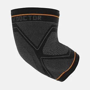 Shock Doctor Compression Knit Elbow Sleeve with Gel Support Adult-X-Large Black/Grey - ELBOW BRACE