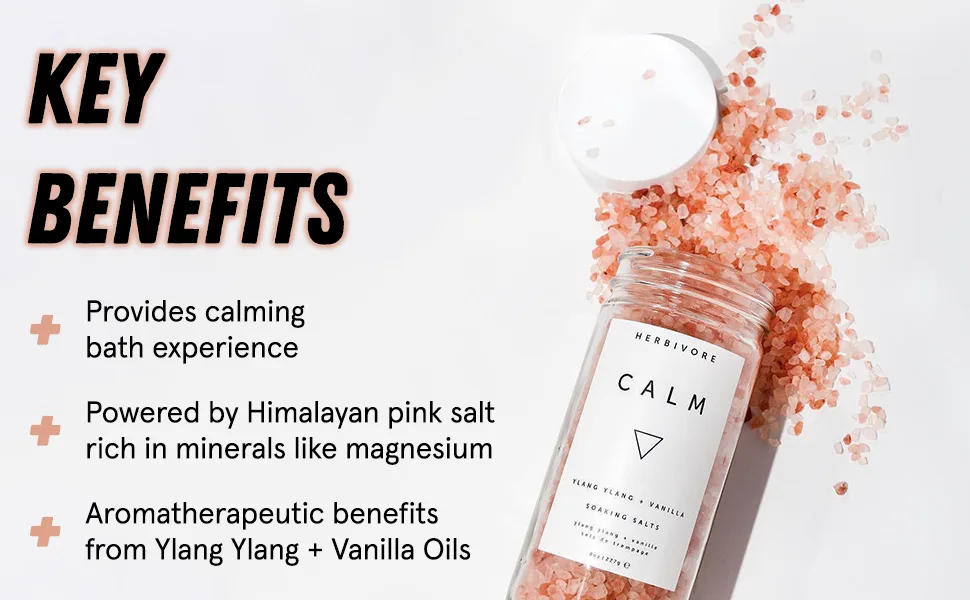 Herbivore - Natural Soaking Bath Salts (Calm) | Truly Natural  Clean Beauty - Herbivore CALM Soaking Salts