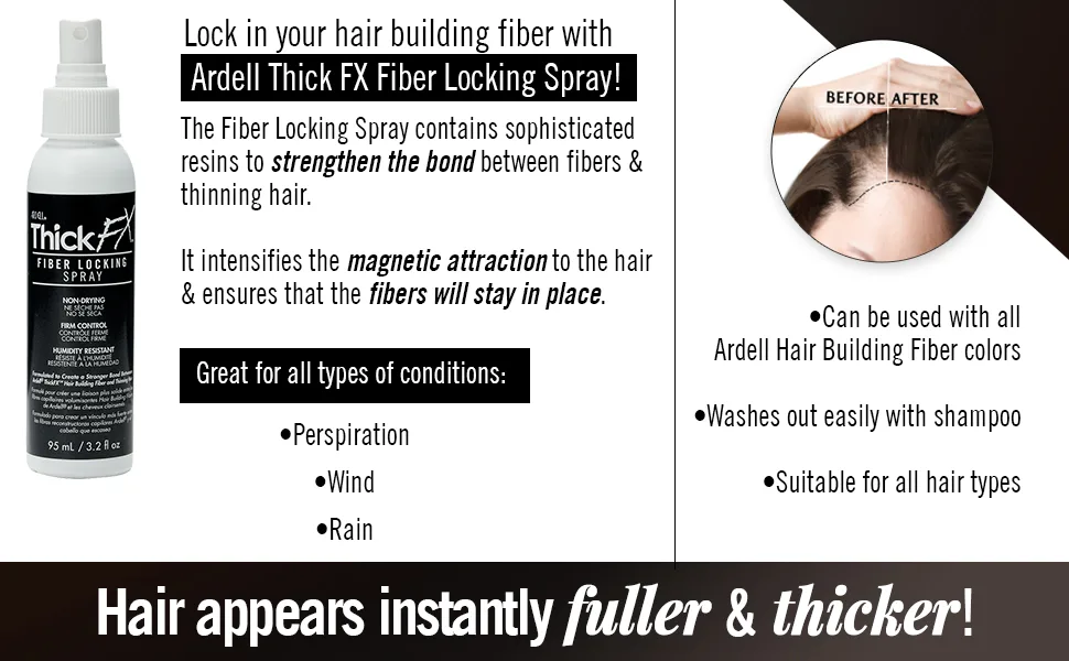 Ardell Thick FX Fiber Locking Spray - Ardell Fiber Locking Spray, 4 Ounce