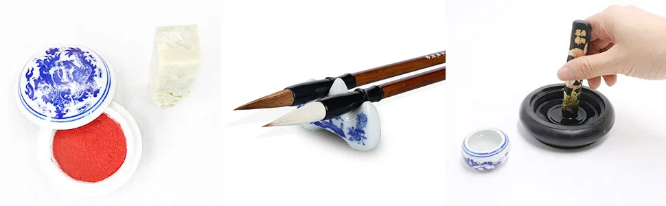 Teagas Chinese Calligraphy Sumi Brush Writing/Painting Set - Details