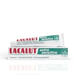 LACALUT Extra Sensitive Toothpaste  Repair & Protect Sensitive Teeth - Cavity Prevention & Stain Removal 2.5 Ounces - extra sensitive