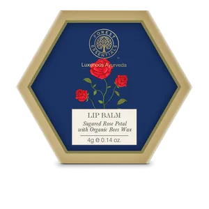Forest Essentials Luscious Sugared Rose Petal Lip Balm  4g - product information 1