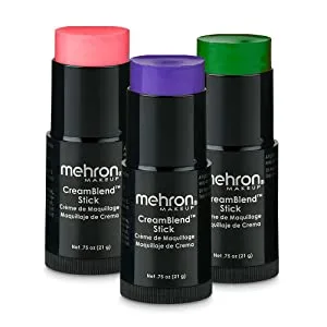 Mehron Makeup CreamBlend Stick - Foundation (.75 oz) (MEDIUM OLIVE) - Mehron CreamBlend sticks