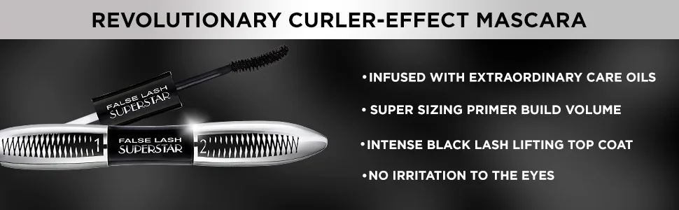 L'Oreal False Lash Superstar Mascara  Black  0.21 Ounce - product information 2