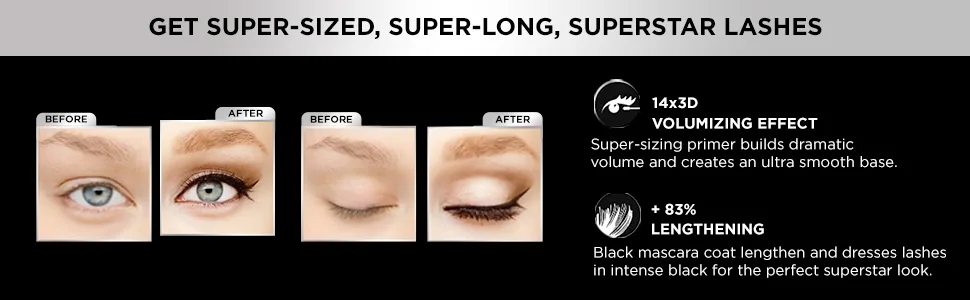 L'Oreal False Lash Superstar Mascara  Black  0.21 Ounce - product information 4