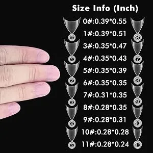 Ejiubas Short Stiletto Nails French Nail Tips 600pcs Professional Artificial Fake Nail Tips False Nails Acrylic Nail Tips Clear Christmas Nails - product information 22