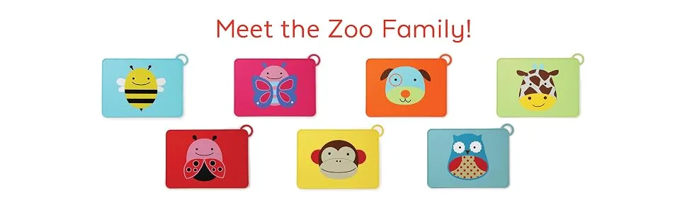 Skip Hop Baby Placemat  Zoo Fold & Go Silicone  Giraffe - product information 7