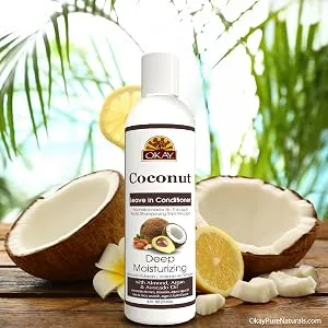 OKAY COCONUT OIL DEEP MOISTURIZING LEAVE IN CONDITIONER 1.25oz / 37ml - coconut