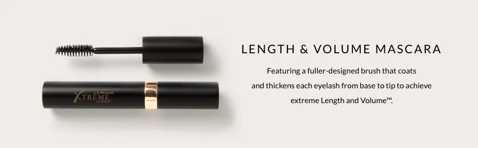 Xtreme Lashes Length & Volume Mascara | Lash Extension Compatible  Black - mascara lash black extensions eyelash natural voluminous oil free extension volume length lashes