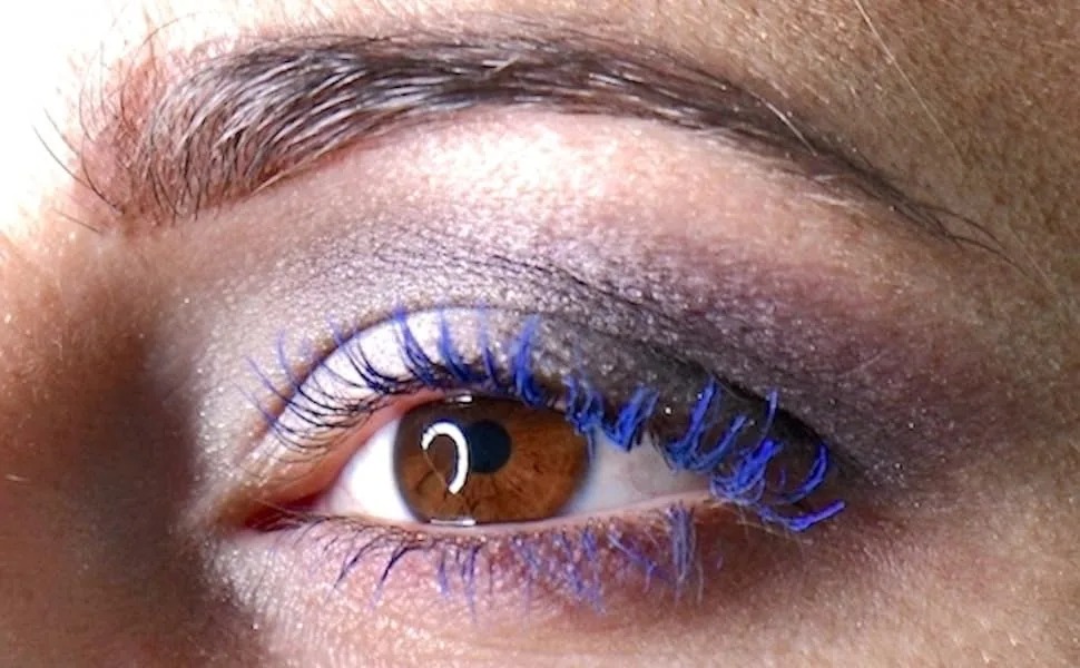 Pure Ziva  Deep Navy Blue Dark Blue Volumizing Mascara  Paraben Free  No Animal Testing & Cruelty Free - blue mascara
