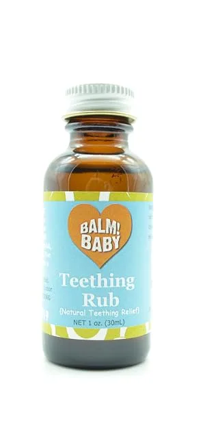 Balm! Baby Teething Rescue Kit   100% Natural Teething Tincture & Topical Teething Oil Rub | Made in USA (Apple Cider Vinegar) - teething rub