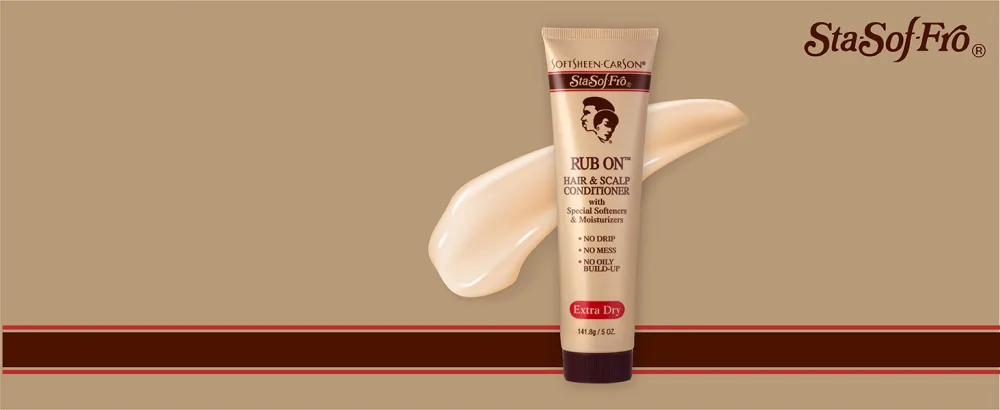 SoftSheen-Carson Sta-Sof-Fro  Extra Dry  5 oz - rub on hair and scalp conditioner with special softeners and moisturizers