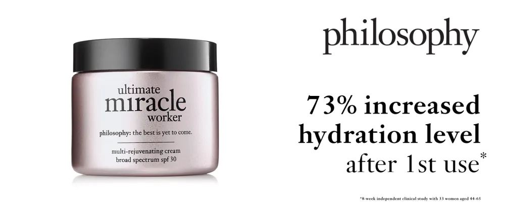 philosophy ultimate miracle worker multi-rejuvenating moisturizer- SPF  retinol & glycolic acid  2 Fl. Oz. - product information 1