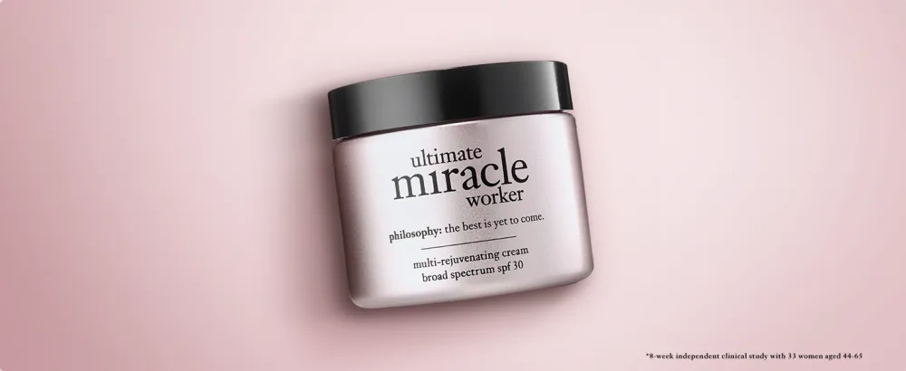philosophy ultimate miracle worker multi-rejuvenating moisturizer- SPF  retinol & glycolic acid  2 Fl. Oz. - moisturizer
