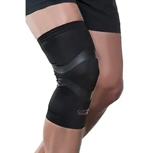 Copper Fit Pro Series Knee Compression Sleeve Black Large - CopperFit Pro Knee Compression Sleeve