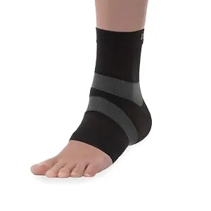Copper Fit Pro Series Unisex Ankle Compression Sleeve Large Black with Copper Trim - product information 2