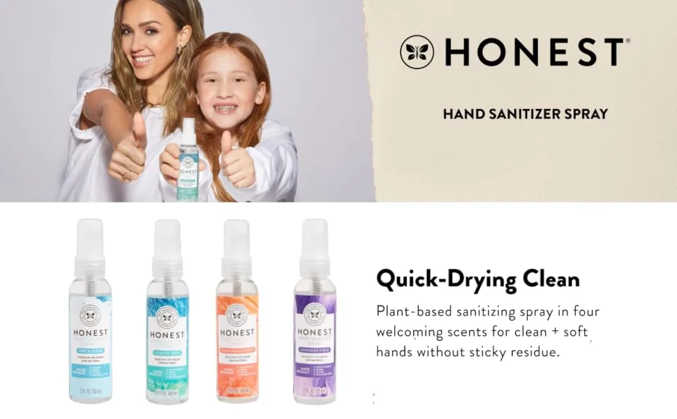 The Honest Company SANI SPRAY-2OZ-GRAPEFRUIT - Sanitizing alcohol spray