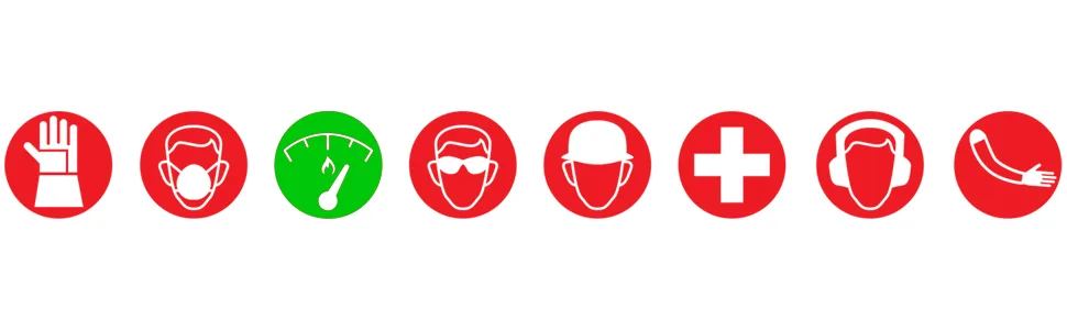 Moldex M6506 Hearing Protector - Magid, Glove, Safety, Work, Green, Red, FR, Icon