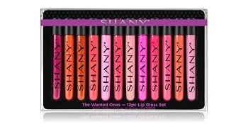 SHANY The Wanted Ones - 12 Piece Lip Gloss Set with Aloe Vera and Vitamin E - Lip gloss set