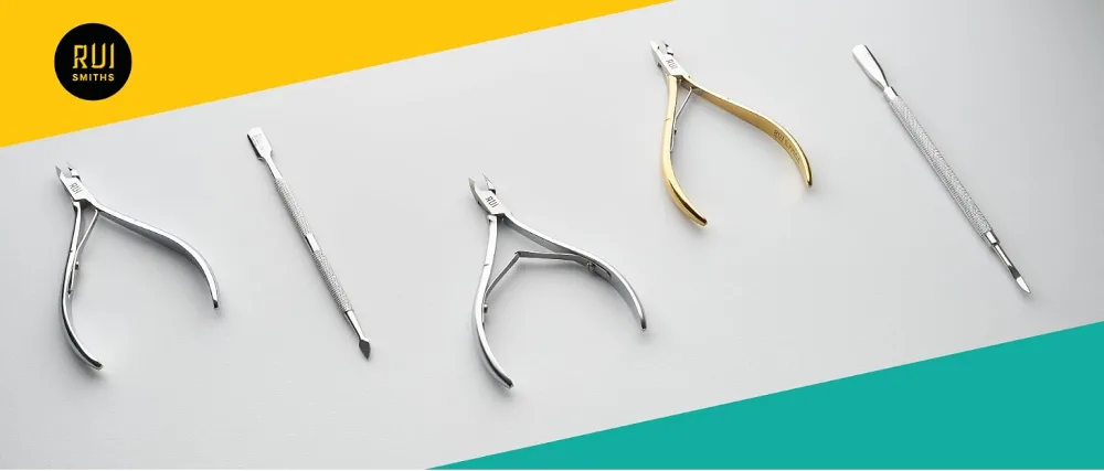 Rui Smiths Professional Double Ended Stainless Steel Metal Pusher (Cuticle Pusher) - Style No. 105 - manicure tools banner