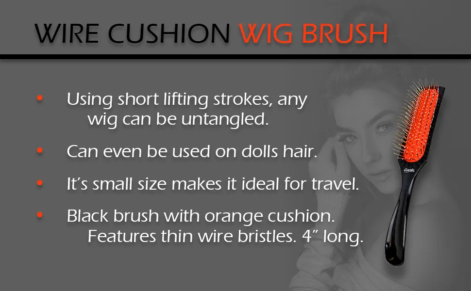 Annie Wire Cushion Wig Brush - Wire Cushion Wig Brush Features