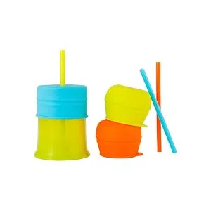Boon SNUG Straw with Cup  Blue/Orange/Green Blue/Orange/Green Cup w/ Straw - product information 3