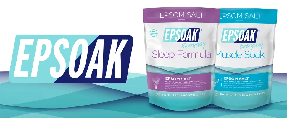 Epsoak Scented Epsom Salt Bundle - Sleep Formula 2 lbs. & Muscle Soak 2 lbs. Scented Bundle - product information 2