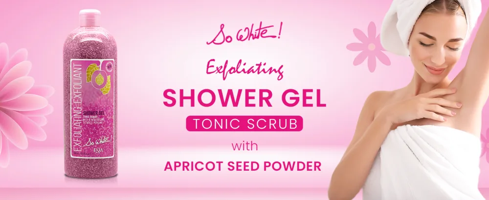 Fair & White So White Exfoliating Shower Gel/Tonic Scrub 940ml / 31.8fl.oz. - So white Shower Gel