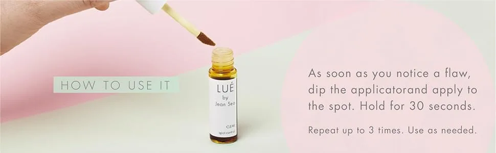 LUE By Jean Seo - Clear Spot Treatment - Spot Control, Flawless, How To Use Clear, LUE by Jean Seo