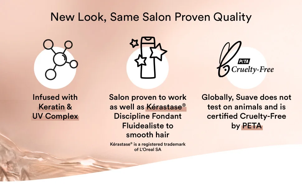 Suave Professionals Coconut Oil Infusion Damage Repair Shampoo 12.6 oz - New Look, Same Salon proven quality