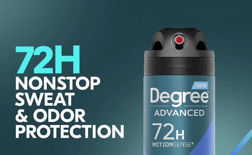 Degree Men Antiperspirant Deodorant Dry Spray Cool Rush Deodorant for Men With MotionSense Technology 3.8 oz - Degree Advanced Cool Rush Antiperspirant Deodorant Dry Spray